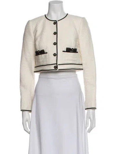 Pre-owned Loveshackfancy Tweed Tweed Pattern Jacket In Neutral