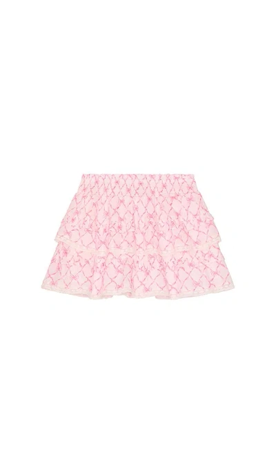 Loveshackfancy Tween Billie Skirt In Pink