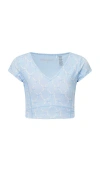 Loveshackfancy Tween Cherrily Top In Blue