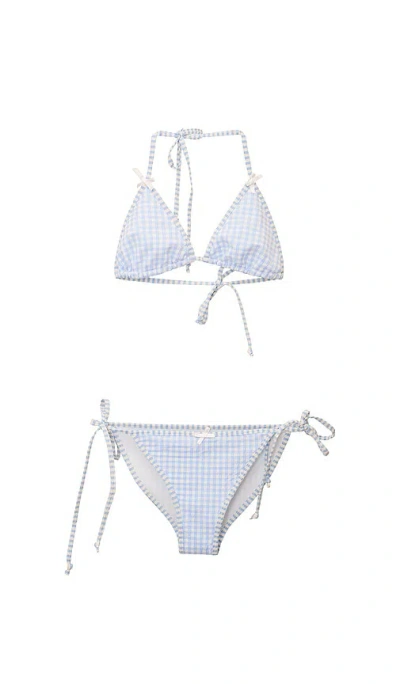 Loveshackfancy Dannie 비키니 In Blue