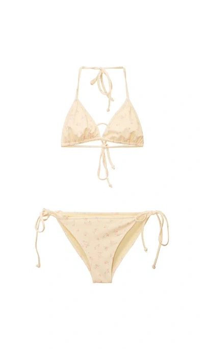 Loveshackfancy Tween Dannie Bikini In Brown