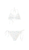 Loveshackfancy Tween Dannie Bikini In Multi