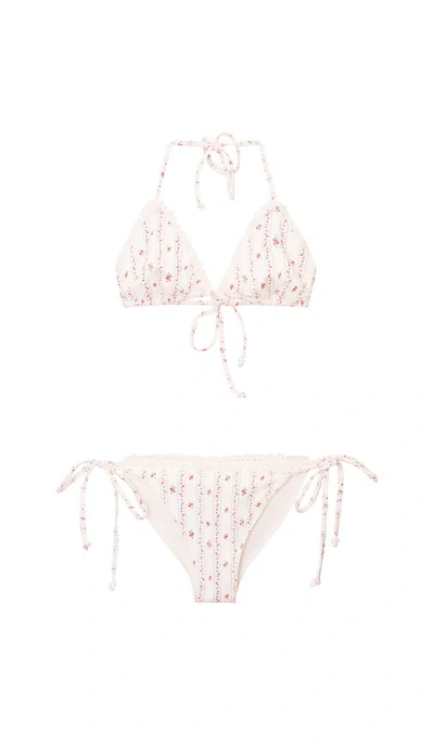 Loveshackfancy Tween Dannie Bikini In Multi