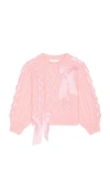 Loveshackfancy Tween Doria Pullover In Pink
