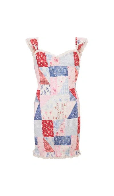Loveshackfancy Tween Mini Solier Dress In Multi