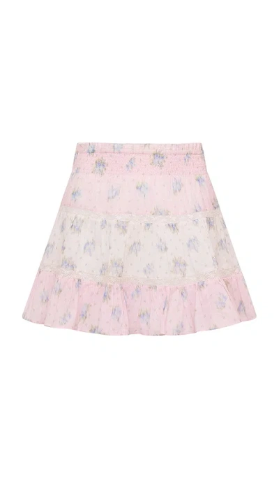 Loveshackfancy Tween Raf Skirt In Pink