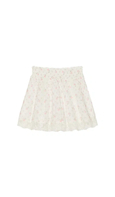 Loveshackfancy Tween Solena Skirt In White