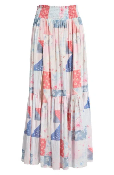Loveshackfancy Umber Cotton Maxi Skirt In Brown