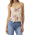 Loveshackfancy Valetta Cami Top In Rosie Mauve In Multi