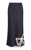 Loveshackfancy Vallis Crepe Satin Midi Skirt