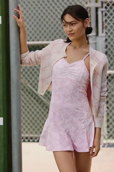 Loveshackfancy Veronika Cardigan Sweater In Pink