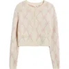 Loveshackfancy Veronika Crop Cardigan In Pink