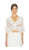 Loveshackfancy Vessia Top In White