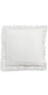 Loveshackfancy Victorian Euro Pillow White In White