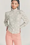 Loveshackfancy Vienna Turtleneck Desert Moon In Gray