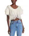 Loveshackfancy Vienne Lace Top In Ivory