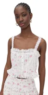 Loveshackfancy Vietta Cami Fancy Pink In Fancy Pink
