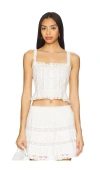 Loveshackfancy Vietta Cami In White