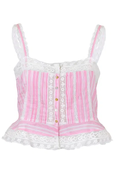 Loveshackfancy Vietta Top Captiva Pink