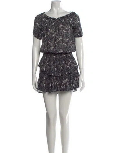 Pre-owned Loveshackfancy Vintage Mini Dress In Black
