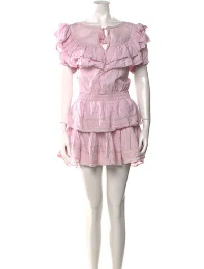 Pre-owned Loveshackfancy Vintage Mini Dress In Pink