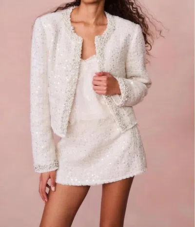 Loveshackfancy Vintra Jacket In Cream