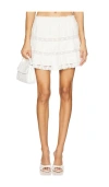 Loveshackfancy Viro Skirt In White