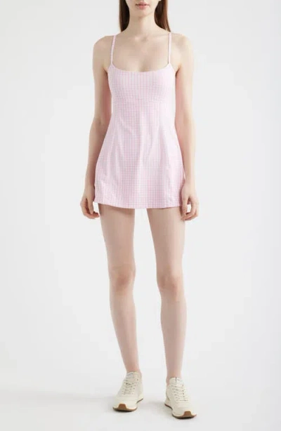Loveshackfancy Vivianna Gingham Minidress In Pink
