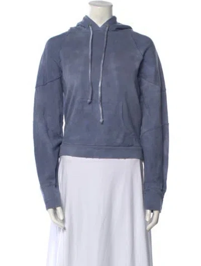 Pre-owned Loveshackfancy V-neck Long Sleeve Sweatshirt In Purple