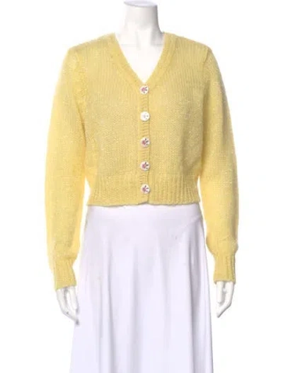 Pre-owned Loveshackfancy V-neck Sweater