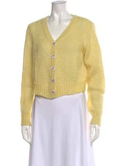 Pre-owned Loveshackfancy V-neck Sweater