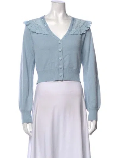 Pre-owned Loveshackfancy V-neck Sweater