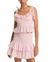 Loveshackfancy Ollyn Skirt In Pink Shimmer In Pink