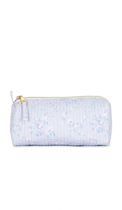 Loveshackfancy Weslyn Pencil Case In Stonewash Blue