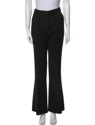 Pre-owned Loveshackfancy Wide Leg Pants In Black