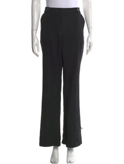 Pre-owned Loveshackfancy Wide Leg Pants In Black