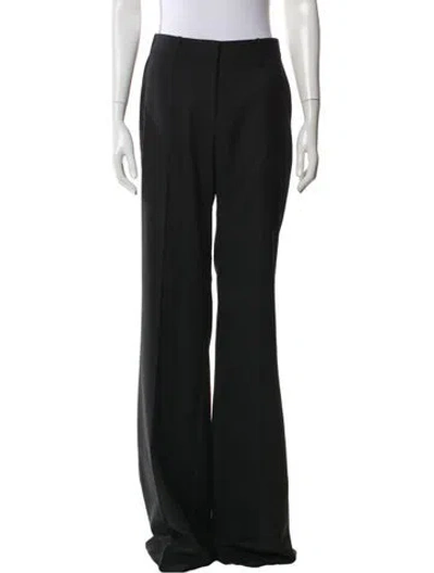 Pre-owned Loveshackfancy Wide Leg Pants In Black