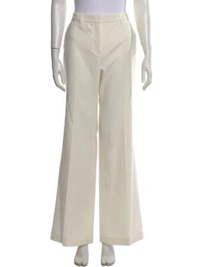 Pre-owned Loveshackfancy Wide Leg Pants In Neutral