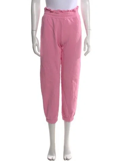 Pre-owned Loveshackfancy Wide Leg Pants In Pink