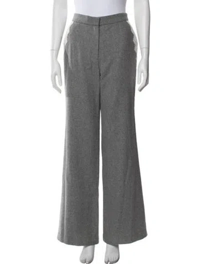 Pre-owned Loveshackfancy Wide Leg Pants W/ Tags In Gray