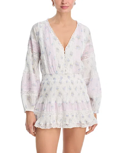 Loveshackfancy Winfrey Dress In Neutral