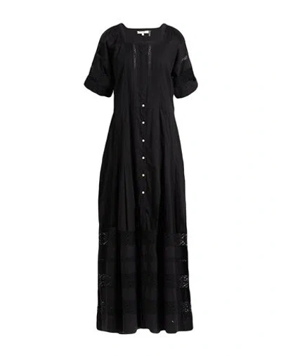 Loveshackfancy Woman Maxi Dress Black Size L Cotton