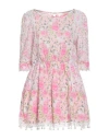 Loveshackfancy Woman Mini Dress Pink Size L Cotton In Pink