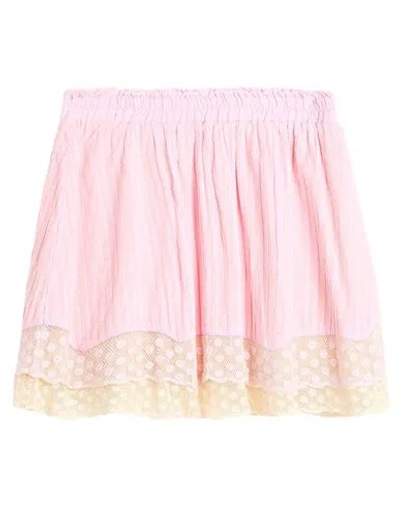 Loveshackfancy Woman Mini Skirt Light Pink Size Xs Cotton