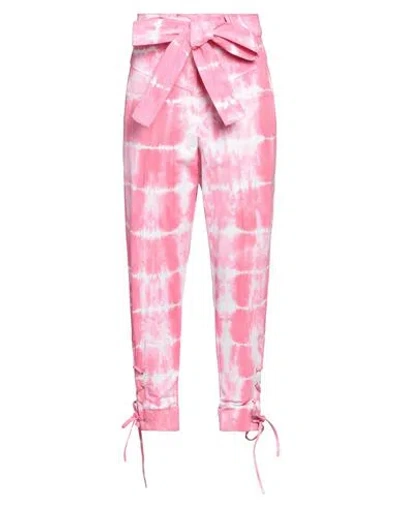 Loveshackfancy Woman Pants Pink Size 4 Cotton