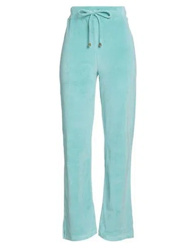 Loveshackfancy Woman Pants Turquoise Size L Cotton, Nylon In Blue