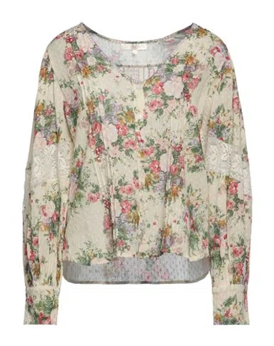 Loveshackfancy Woman Shirt Beige Size L Cotton
