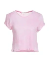 Loveshackfancy Woman T-shirt Pink Size M Viscose In Pink