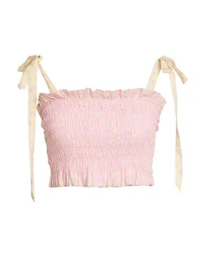 Loveshackfancy Woman Top Pink Size M Cotton