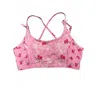 Loveshackfancy Women's Aiden Sports Bra In Rosy Romance In Multi